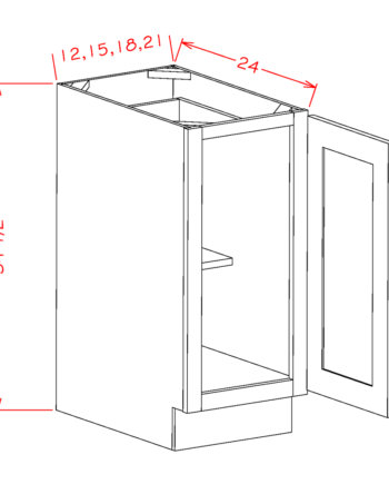 Single Full Height Door Bases