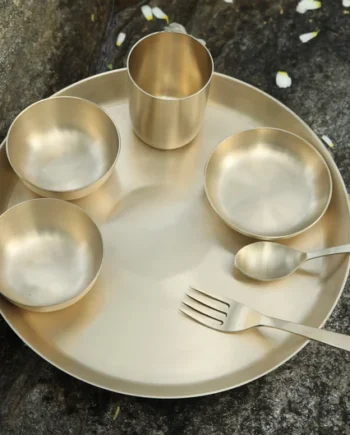 BRONZE PLATE SET 6 PIECES